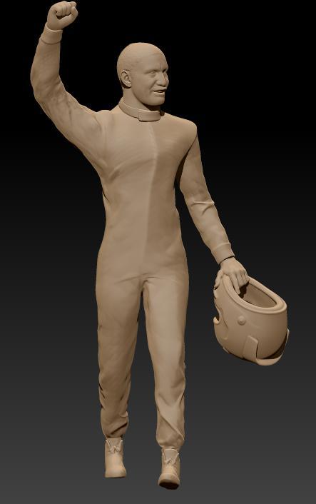 F1 pilot victory pose #2