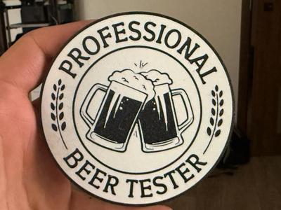 Beer Tester coaster