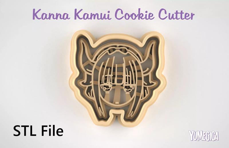 Kanna Kamui from Miss Kobayashi Dragon Maid Cookie Cutter STL