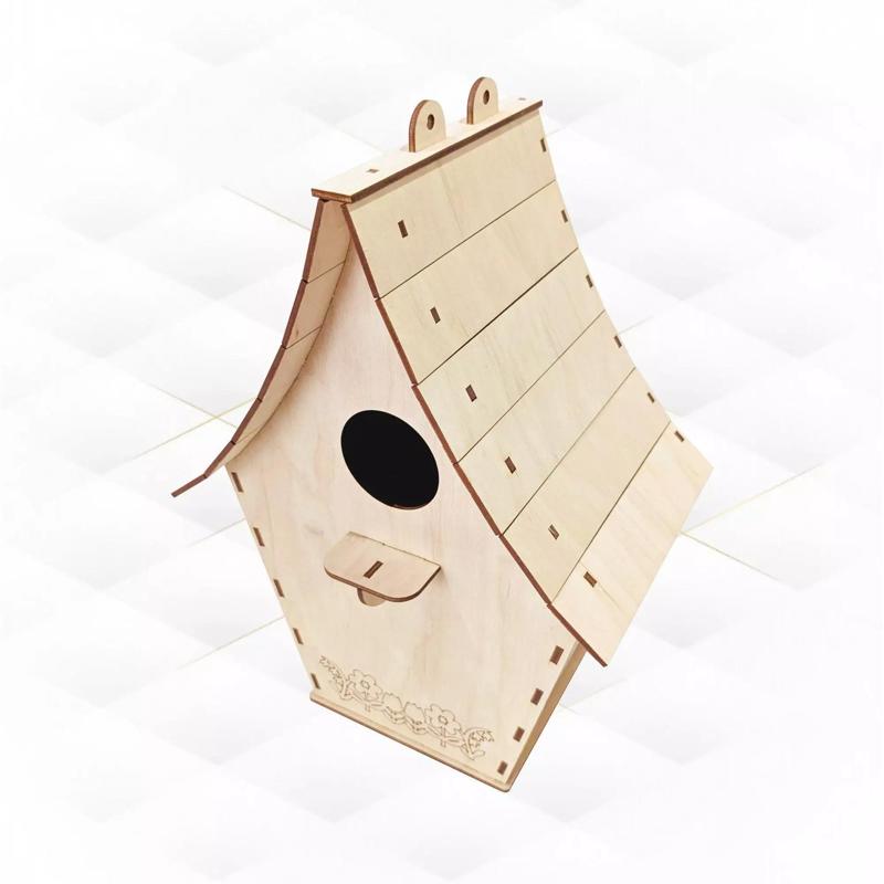 Gift bird house garden decor laser cutting design