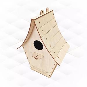 Gift bird house garden decor laser cutting design