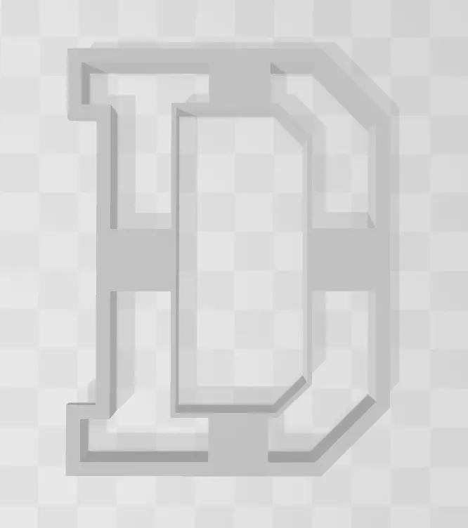 3D MODEL CUTTER LETTER D