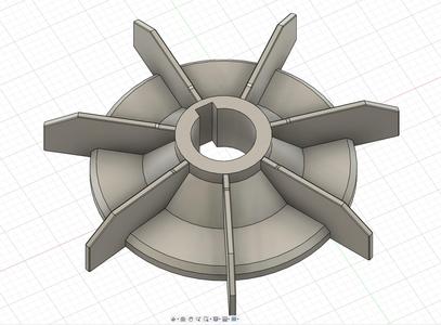 Electric motor fan