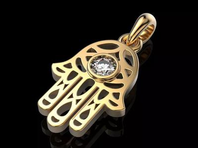 Hamsa Fatima Hand Charm Pendants Necklace Spiritual protection