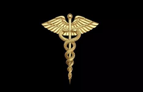 Medical Symbol 3D Caduceus