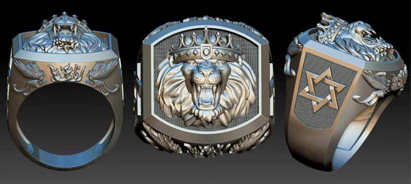 Lion Face Ring - Leao