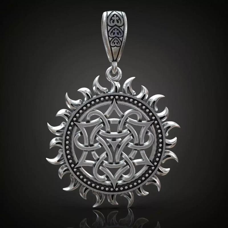 Pagan Pendant sun nordic symbol