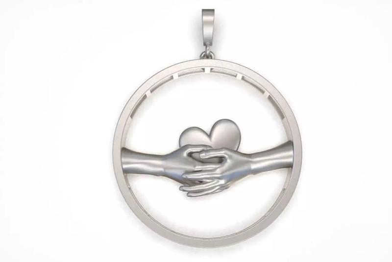 Hands Pendant Necklace