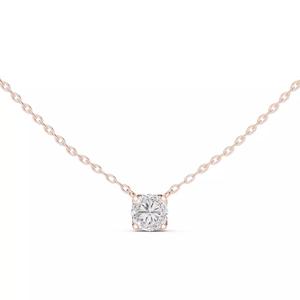 Solitaire Round Diamond Tulip Prong Pendant Woman 3dm STL Video