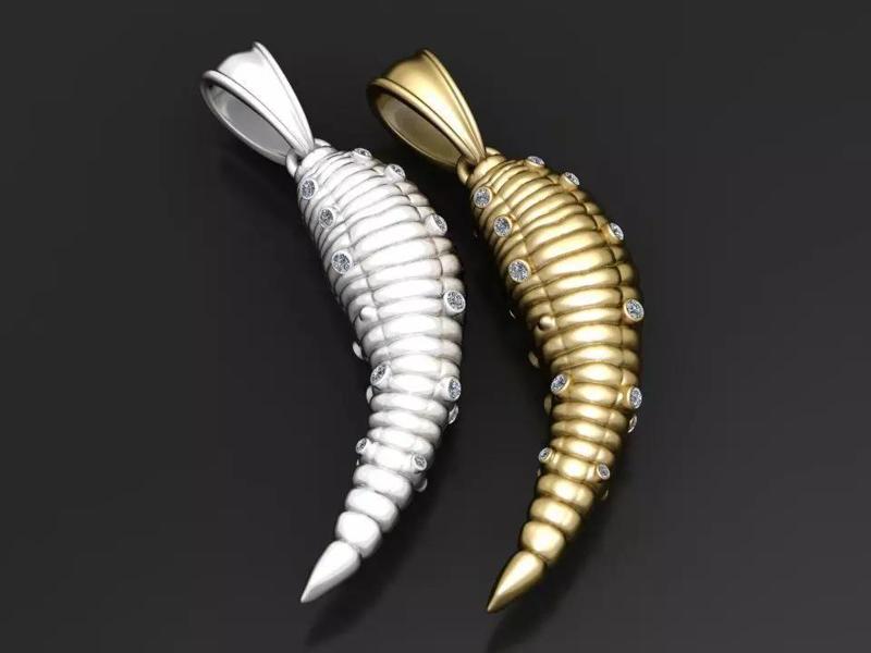 Horn Diamond Pendant