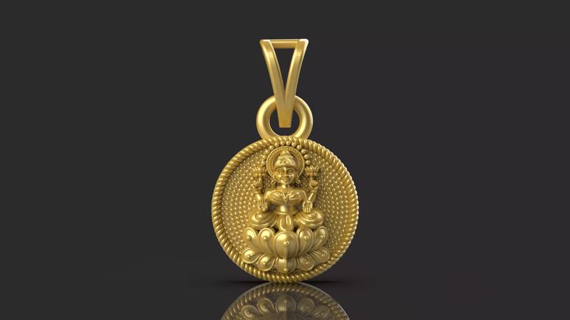 Gini Lakshmi Pendant - 0059