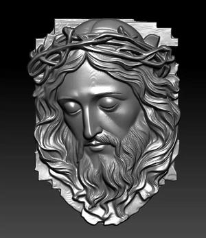 Jesus face 3d model