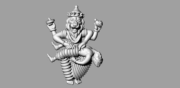 narasimha bhagwan stl file only