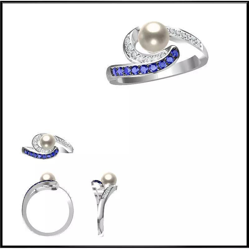 JCD Format Vintage pearl set files jewelry