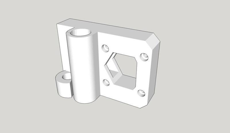 RepRap Prusa i3 X and Z Carriage with Delrin Nut Support