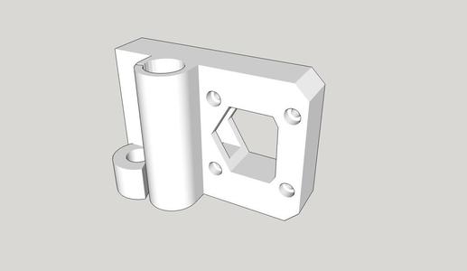 RepRap Prusa i3 X and Z Carriage with Delrin Nut Support
