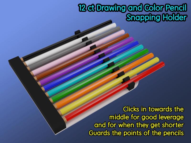 Drawing and Color Pencil Holder - 12ct