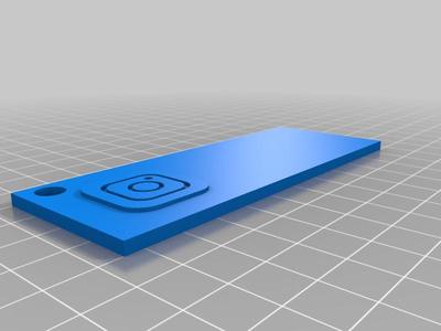 Instagram custom key chain