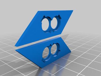 Freewing F-22 wing navigation lights mount (pair)