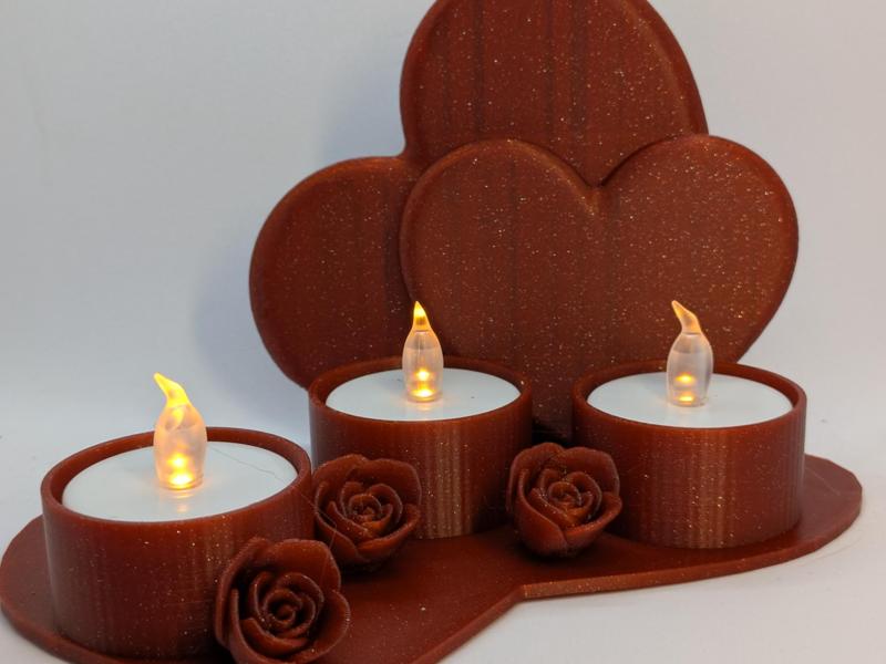 Teelichthalter Valentinstag