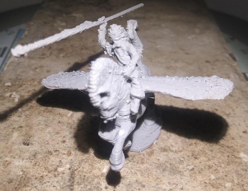 Replica of Ral Partha Pegasus and Rider 01-017