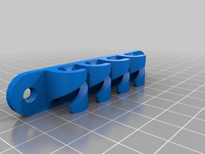 Cable holder with holes