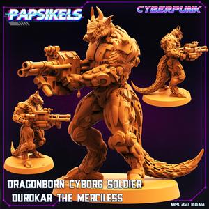 DRAGONBORN CYBORG SOLDIER DUROKAR THE MERCILESS