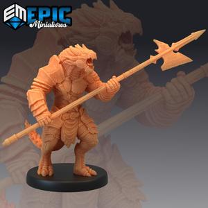 Dragonborn Halberd / Half Dragon Warrior/ Lizardfolk Gladiator