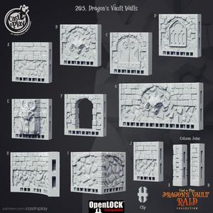 Dragon's Vault Walls (Pre-Supported)