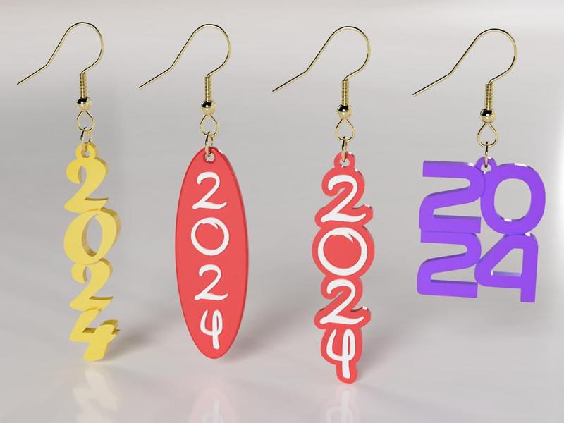 New Year 2024 earrings