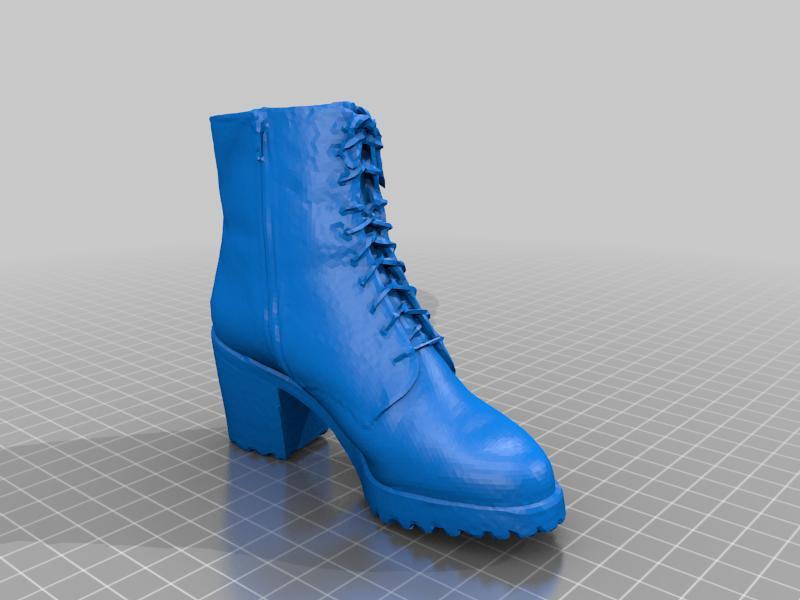 Leather boots / women stiletto shoes - 3D scan - Remix