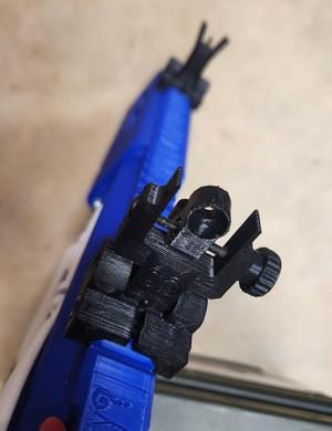 KISS flip up sights for Airsoft / Picatinny equipped