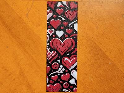 Magenta Hearts Bookmark - 3 Colours