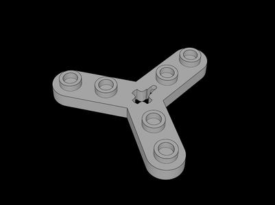 Lego Compatible (32125.dat) Technic Rotor  3 Blade with  6 Studs