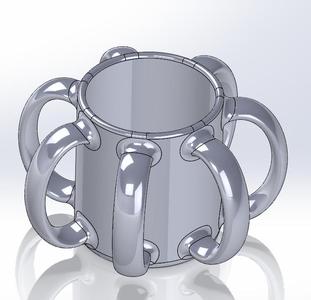 7 Handle Coffee Mug