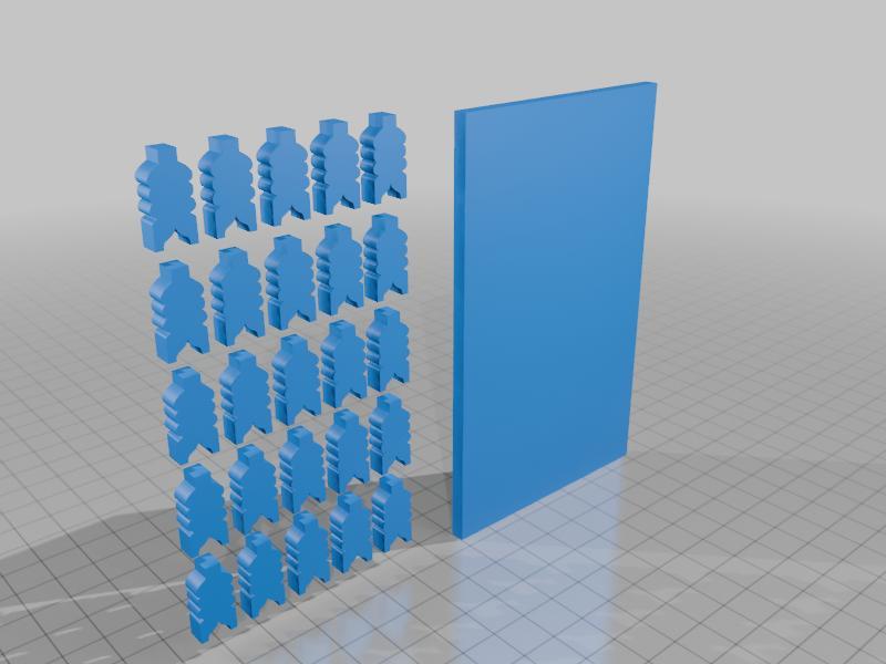 Friday board game - life tokens and holder