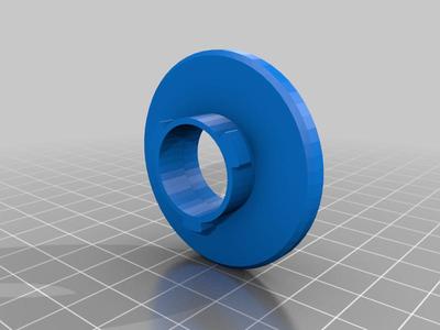 3M mask filter adapter (STEP file)