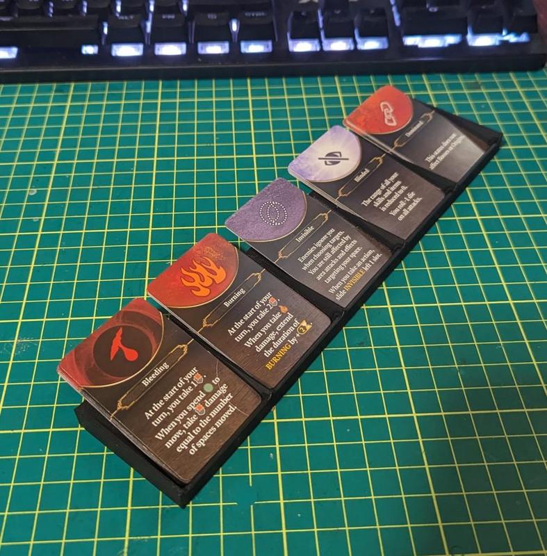 Divinity Board Game Status Effect Card Organizer