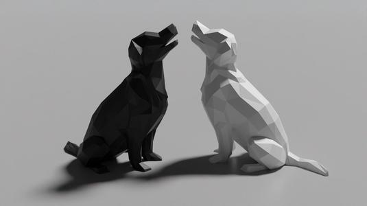 Low Poly Puppy Dog (No Supports)