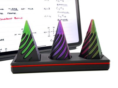 Art Deco Vortex Desk Set - Impossible Passthrough