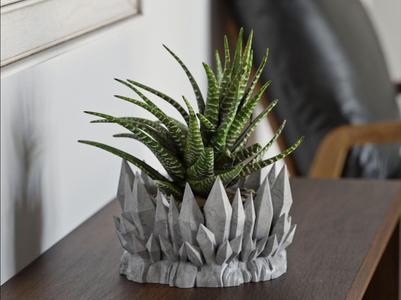 Crystal flower pot 