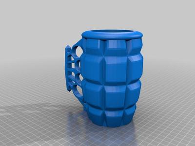 Brass Knuckle Grenade Can Holder