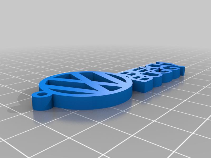 vw beach buggy key chain