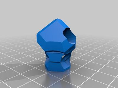 Companion Cube White Corner with Keychain Hole