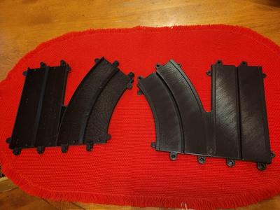 Custom Motorific Two-Lane to Two Single Lane "Y" Track Section LH