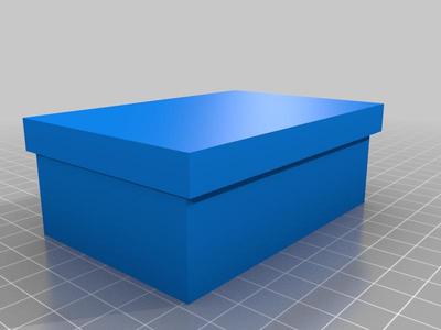 Playing card box with lid