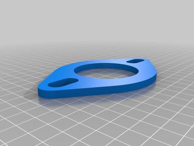 Exhaust Flange Template, 2in, 2.25in