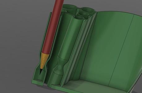 Bleistifthalter mit Spitzenschutz / Stiftehalter / Pencil holder organizer / Vasenmodus / vase mode