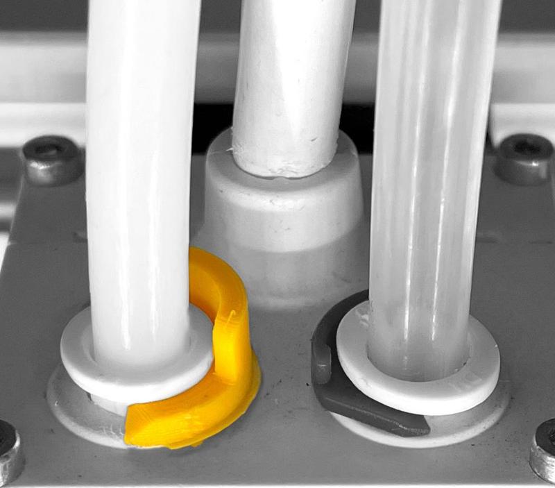 Bowden tube clip clamp set compatible with UltiMaker sku 2137