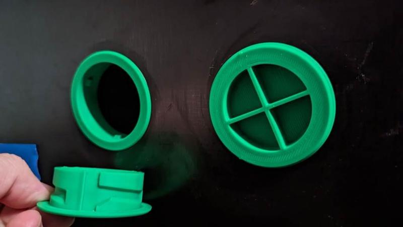 Laser Enclosure Vent with Cap (to suit 53mm hole)